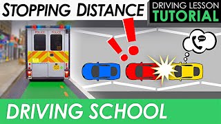 Stopping Distances for Cars  How To Drive [upl. by Retsel552]