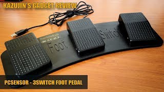 PCSensors 3Switch Foot Pedal for GamingComputing  Kazujins Gadget [upl. by Enyrehtac]