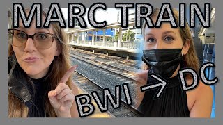 How to Take MARC Train from Baltimore MD to Washington DC  DMV Vlog [upl. by Margalo714]