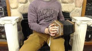 How to Play 20 Button Anglo Concertina  Lesson 1 Major and Minor Scales  The Wellerman Verse [upl. by Colton]