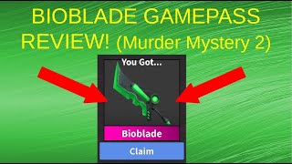 BIOBLADE GAMEPASS REVIEW Roblox MM2 [upl. by Navert]