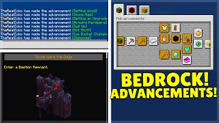 How to get Minecraft Java Advancements on Minecraft BedrockPE [upl. by Alina]