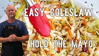 Tangy Vinegar Coleslaw Recipe No Mayo Coleslaw [upl. by Aseral]