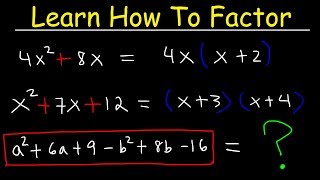 Factoring Trinomials amp Polynomials Basic Introduction  Algebra [upl. by Ellesig]