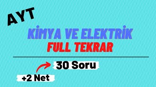 Elektrokimya  Kimya ve Elektrik  Soru ÇözümüFull Tekrar [upl. by Lavine]