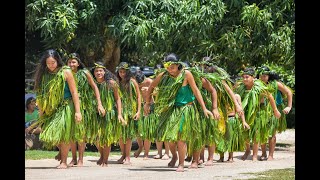 Traditional Polynesian dance  MANGAREVA ISLAND French Polynesia [upl. by Anrapa893]