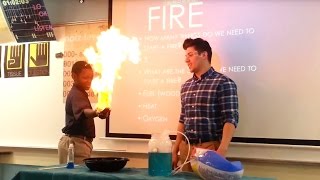 Fireball in Science Students Hand [upl. by Meuse]