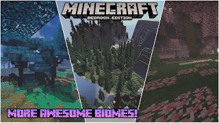 Best Addons to Add more Biomes in your MCPE World Top 5 World Generation Addons for MCPE  116 [upl. by Ailerua]