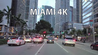 Miami 4K  Singapore Of The USA  Sunset Drive [upl. by Aicena]