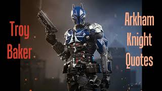 The Arkham Knight Voice Clips Troy Baker [upl. by Siuqcram747]