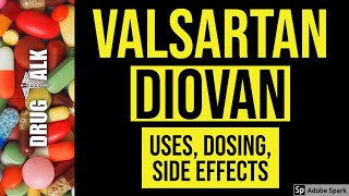 Valsartan Diovan  Uses Dosing Side Effects [upl. by Waterman]