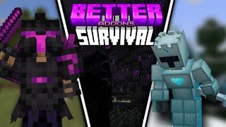 Better Survival Addons For MCPE 120 [upl. by Hearsh]