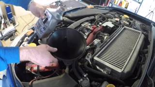 HowTo Change Oil in 20082014 Subaru WRX STI [upl. by Urbai]