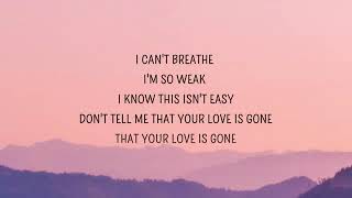 Love Is Gone lyrics [upl. by Critta]