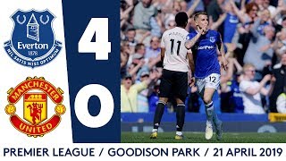 BLUES RUN RIOT AGAINST MAN UNITED  HIGHLIGHTS EVERTON 40 MAN UTD [upl. by Cirtemed547]