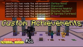 How to create Custom Advancements using commands Bedrock Edition 116  Tutorial Series 022 [upl. by Adnyl]