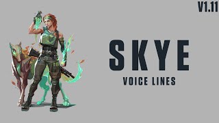 Skye Voicelines ValorantEN [upl. by Paryavi]