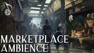 Marketplace Ambience  Medieval Fantasy  DampD amp RPG Soundscape for Streaming or Playing at Home [upl. by Ryhpez]