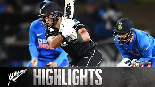 Record Breaking Chase  FULL HIGHLIGHTS  BLACKCAPS v India  1st ODI 2020 [upl. by Urana]