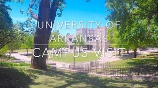 University of Arkansas Campus Tour amp Visit WALKING TOUR [upl. by Atnomed862]