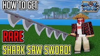 How To Unlock RARE Shark Saw Sword  Full Showcase Extreme Boss Battle  Blox Piece [upl. by Berthe]