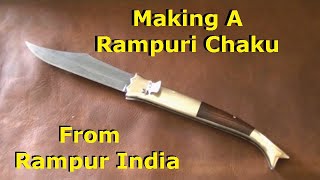 Blacksmith Builds A knife from India The Rampuri Chaku [upl. by Dorree]