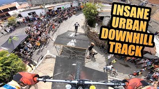 INSANE URBAN DOWNHILL MTB TRACK IN MEXICO [upl. by Rebak38]