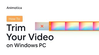 Animotica How to Trim Video on PC for FREE Windows 10 [upl. by Kimbell709]