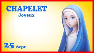 CHAPELET Lundi 25 Septembre 🙏 Mystères Joyeux [upl. by Lucinda]