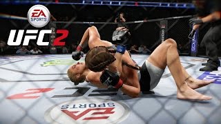 EA UFC 2 Xbox One Ronda Rousey vs Miesha Tate  Full Fight Championship [upl. by Cymbre307]