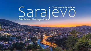 Sarajevo Bosnia and Herzegovina Timelapse amp Hyperlapse [upl. by Dnalyk]