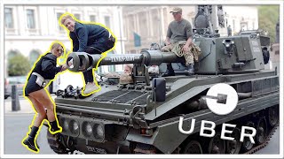 I WAS A LONDON UBER DRIVER FOR THE DAY IN A TANK [upl. by Oika]