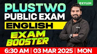 Plus Two Public Exam English  Exam Booster  Xylem Plus Two [upl. by Lymann]