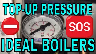 How To Top Up The Pressure On Your Ideal Logic Boiler [upl. by Llien]