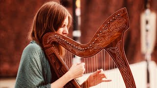 Heavenly Harp Music  Anointed Peaceful Worship  Instrumental Music [upl. by Neraa]