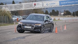 Audi A6 Avant 2018  Maniobra de esquiva moose test y eslalon  km77com [upl. by Itram]