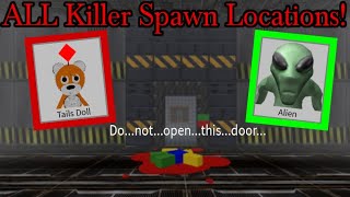 ALL Killer Spawn Locations Roblox Survive And Kill The Killers In Area 51 [upl. by Lotti400]