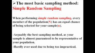 Sampling Methods [upl. by Idell]