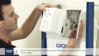 Install a GROHE wallhung toilet system [upl. by Pearlstein493]