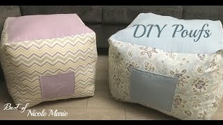 DIY Pouf Tutorial [upl. by Berkeley]