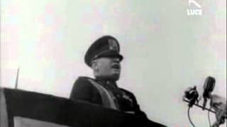 Discorso del Duce Benito Mussolini contro la Francia Roma 26 marzo 1939 [upl. by Adanar]