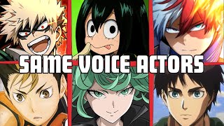 My Hero Academia All Characters Japanese Dub Voice Actors Seiyuu Same Anime Characters [upl. by Rosamund601]