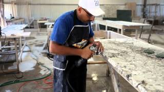 Polishing Step 5 Granite Fabrication Process [upl. by Gradeigh]