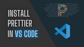 Install Prettier in VS Code [upl. by Yma]