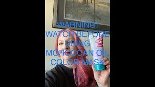 WARNING Moroccan Oil Color Depositing Mask Update [upl. by Popper206]