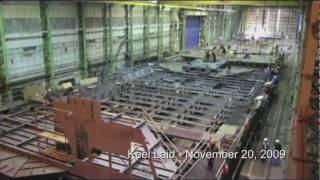 Halifax Shipyard Shipbuilding Time Lapse [upl. by Narag]