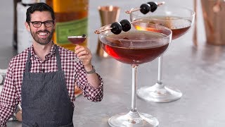 How to Make a Manhattan Cocktail [upl. by Elocaj]