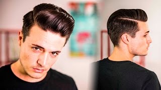 Mens Hairstyle  How to Style the PERFECT Modern Pompadour  2017 [upl. by Neroled790]