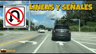 APRENDER A CONDUCIR UN CARRO CON LINEAS Y SEÑALES DE TRANSITO [upl. by Imiaj]