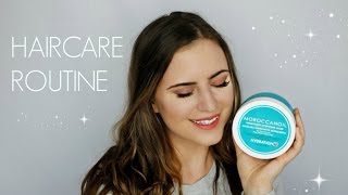 Haircare Routine  Moroccanoil Mask Review [upl. by Arem]